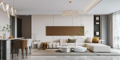 现代客餐厅3D模型下载